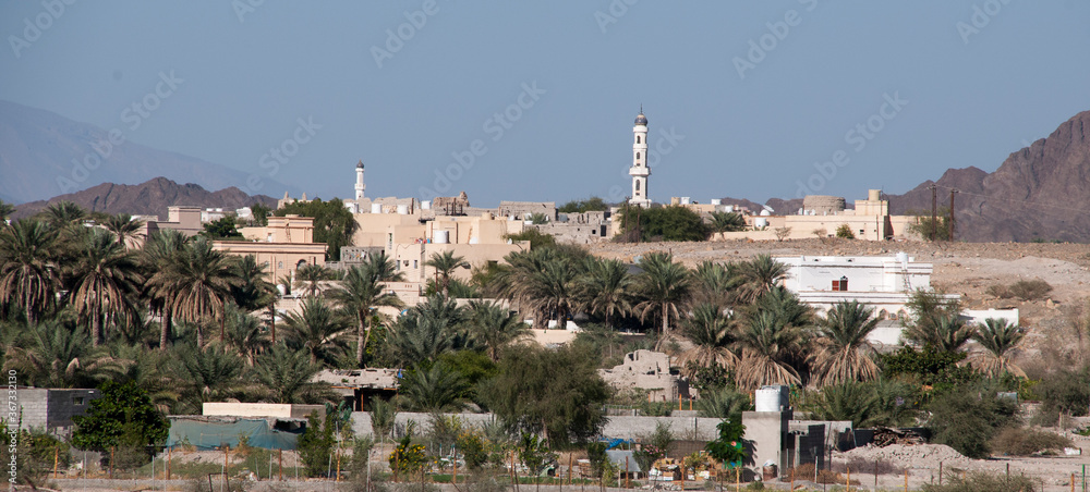 Dank, a settlement in the northern part of the Sultanate of Oman et the skirts of Hajar mountains  