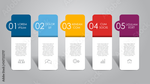 Infographic design template with place for your data. Vector illustration.