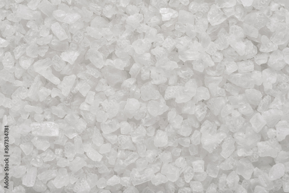 Sea salt granules close-up macro shot background or texture Sea salt granules close-up macro shot background or texture