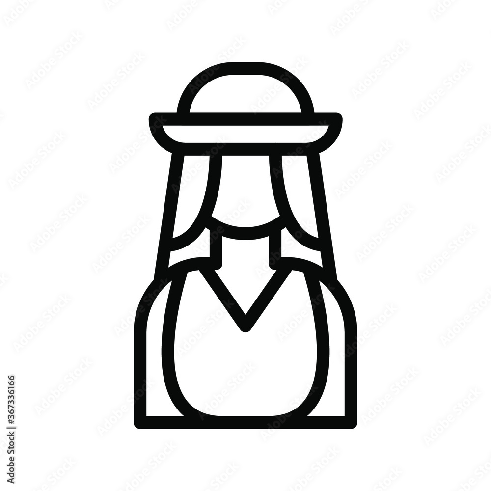 Travel woman outline icon isolated on white background, Travel female line icon, Woman travelling vector illustration for logo, ui, web, apps, banner, poster, brochure, infographic, etc. Travel woman outline icon isolated on white background, Travel female line icon, Woman travelling vector illustration for logo, ui, web, apps, banner, poster, brochure, infographic, etc.