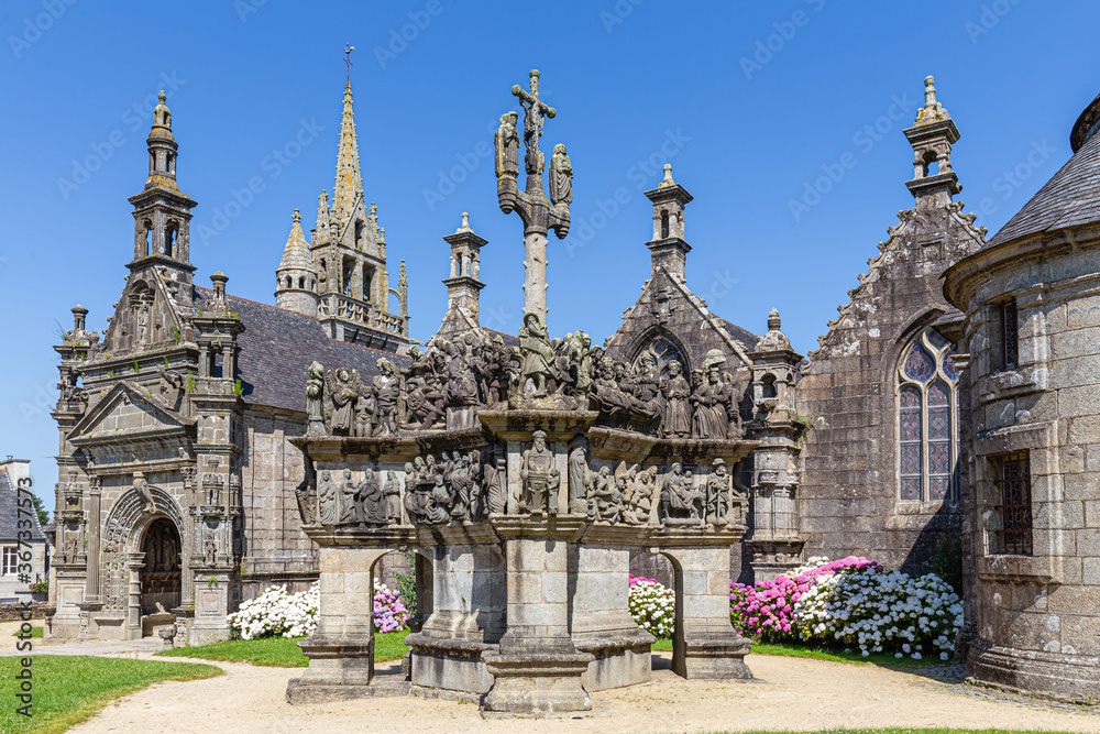 Obraz premium parish enclosure of Guimiliau, in Brittany