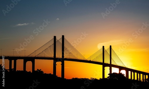 bridge at sunset