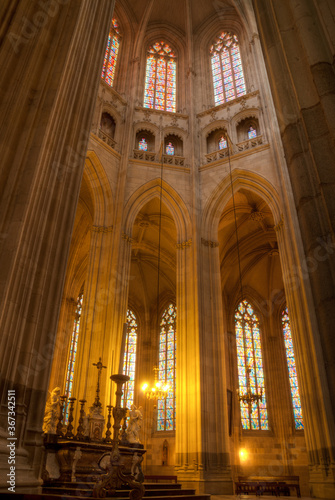 int  rieure gothique de la cath  drale Saint-Pierre-et-Saint-Paul de Nantes en Loire Atlantique