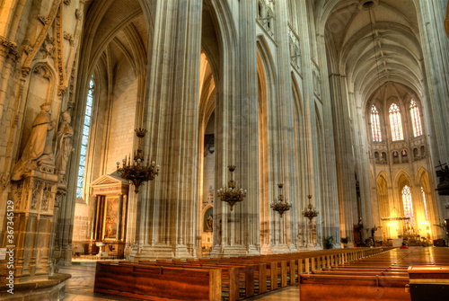 int  rieure gothique de la cath  drale Saint-Pierre-et-Saint-Paul de Nantes en Loire Atlantique