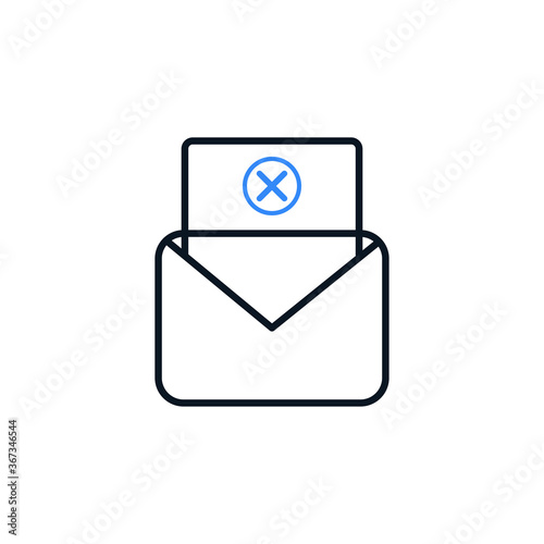 Email Spamming Icon, Spam mailing, wrong e-mail address icon