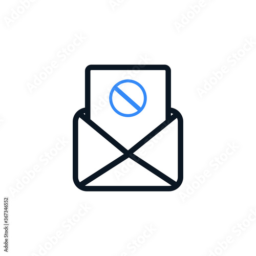 Email Spamming Icon, Spam mailing, wrong e-mail address icon