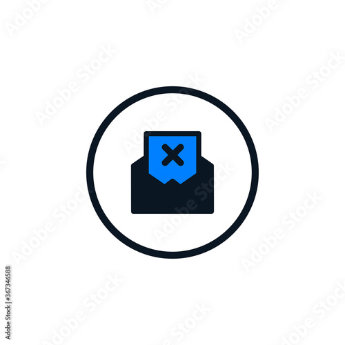 Email Spamming Icon, Spam mailing, wrong e-mail address icon
