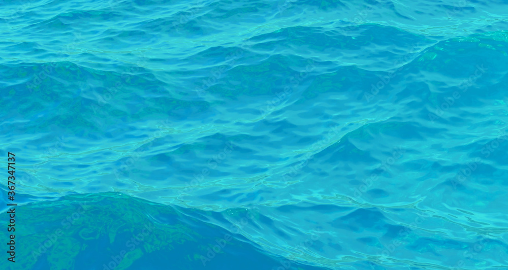 Sea, water, graphic material that was 3D rendering of liquid Sea, water, graphic material that was 3D rendering of liquid