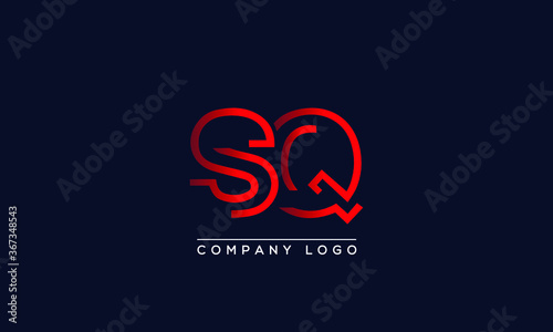 Creative letters SQ or QS Logo Design Vector Template. Initial Letters SQ Logo Design	 photo