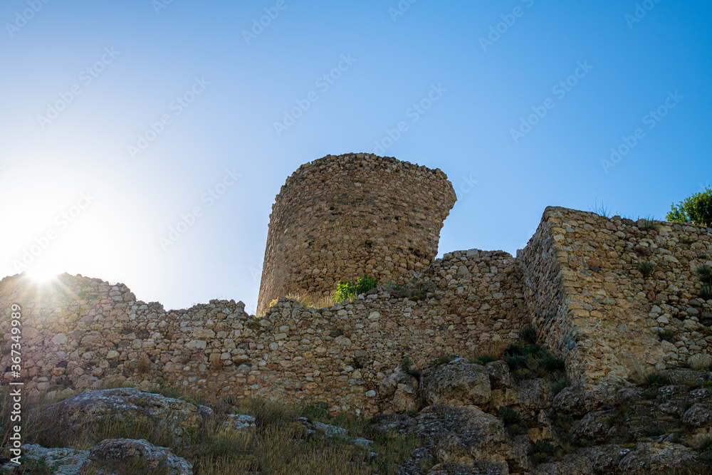 Bernabo Grillo Tower. Ruins of the Genoese fortress Chembalo in Crimea