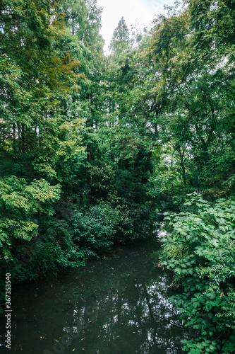 River in West Lake scenic area in Hangzhou, China