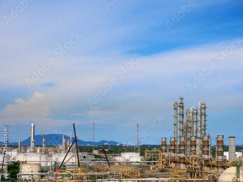 plant petrochemical In the daytime with copy space on top.
