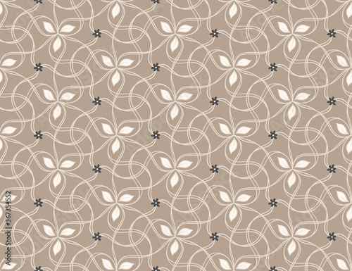 Geometric hexagon pattern, seamless vector background