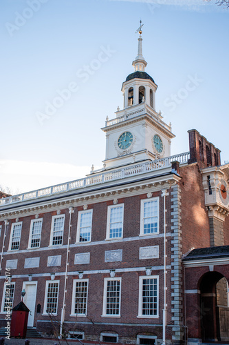 View of the Independence Hall in Philapdelphia