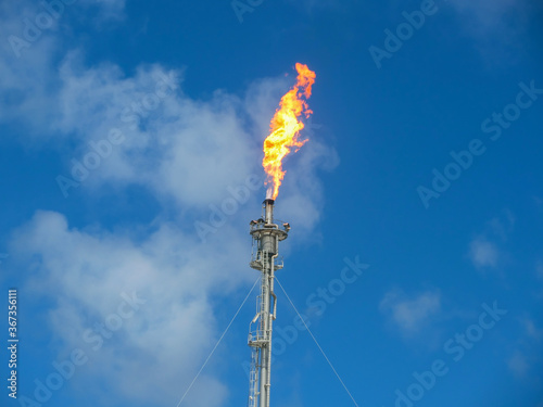 The chemical incinerator during the day makes the air hot.