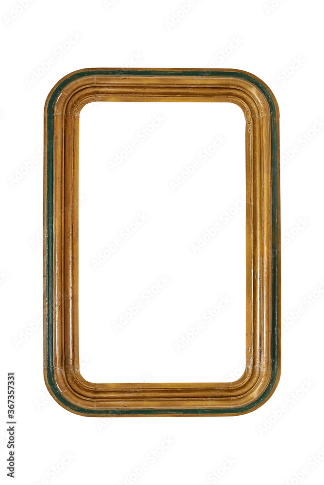 Big cluxury antique brown frame isolated on white background Big cluxury antique brown frame isolated on white background