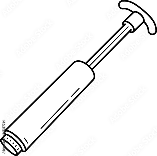 Vacuum compression bag hand pump
