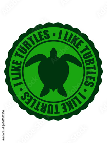 Wasserschildkröte Stempel Logo I Taucher Verein Design