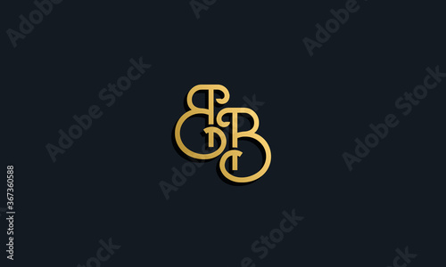 Luxury fashion initial letter BB logo.
