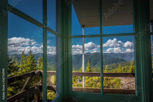 View of the Mountains From a Window