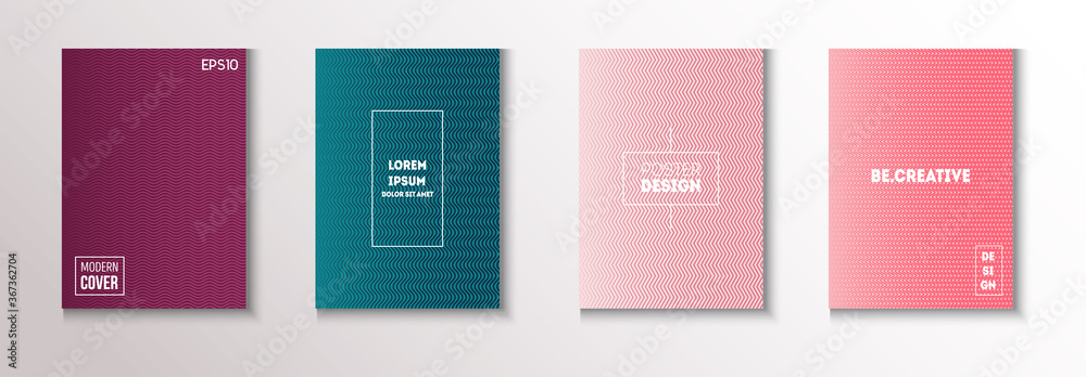 Folded Minimal Cover Vector Set. Cool Technology Wallpaper. Modern Folded Minimal Cover Vector Set. Cool Technology Wallpaper. Modern