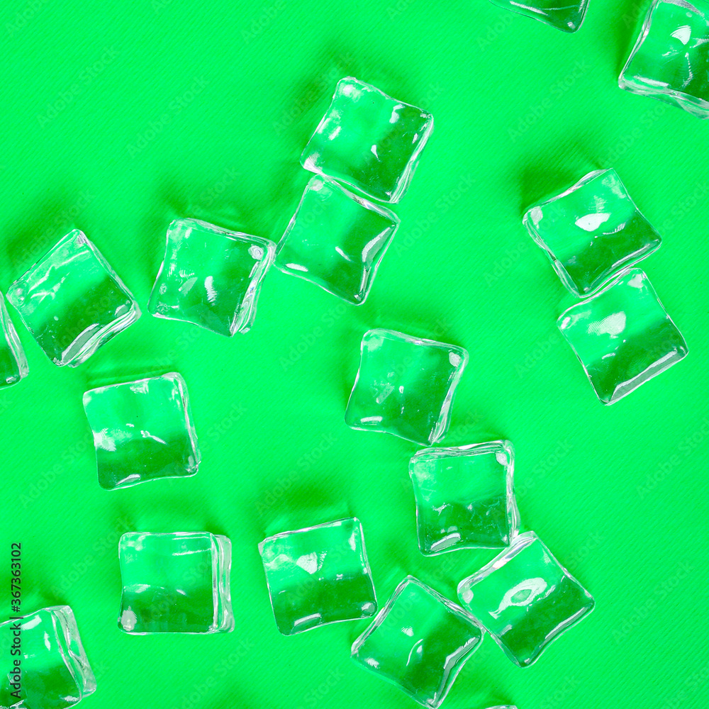 ice artificial transparent acrylic pieces plastic reusable Menu serving size. food background top view copy space organic healthy eating ice artificial transparent acrylic pieces plastic reusable Menu serving size. food background top view copy space organic healthy eating