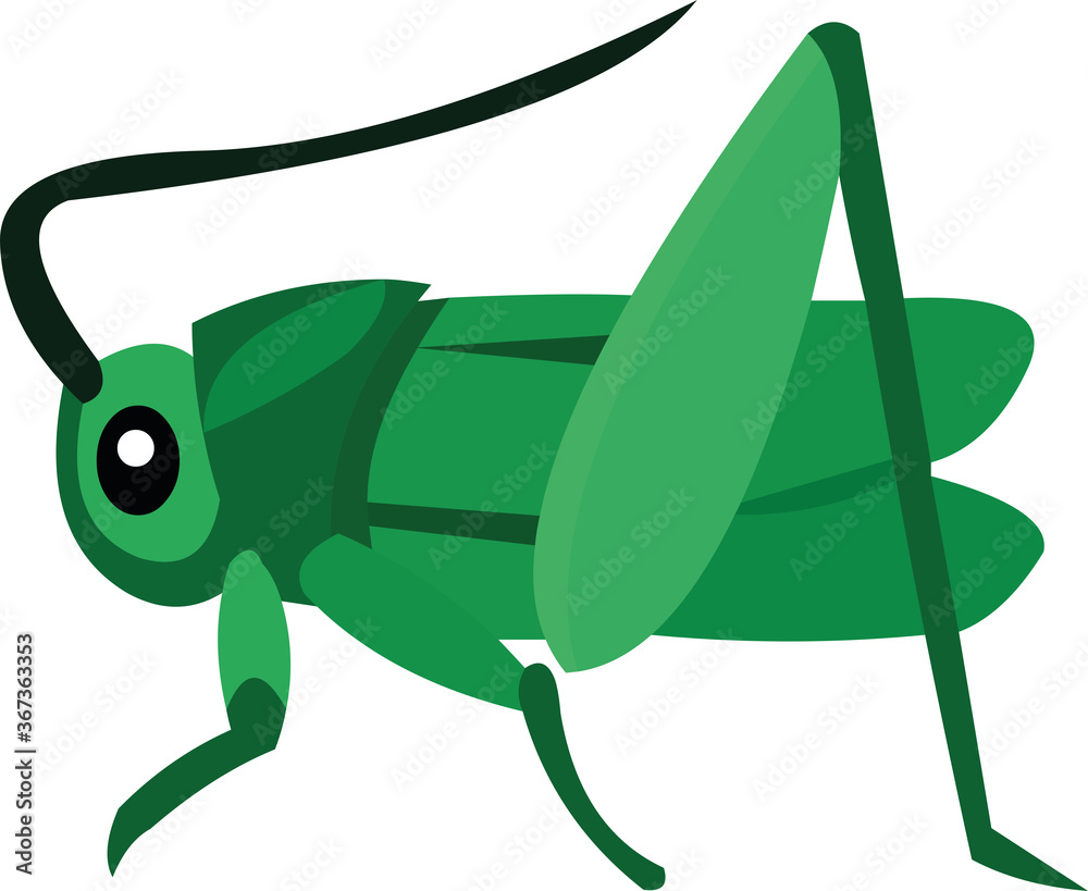 Vector illustration of a locust cartoon Stock Vector | Adobe Stock