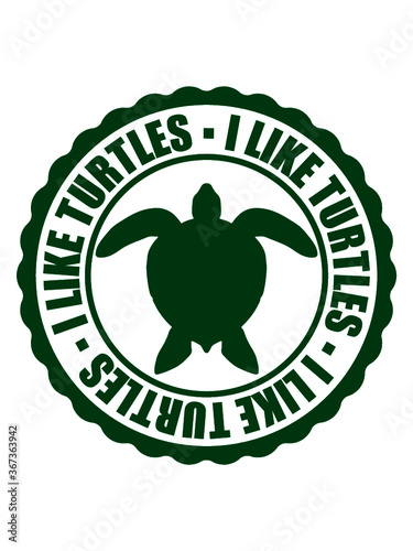 Stempel Logo Wasserschildkröte I Taucher Verein Design