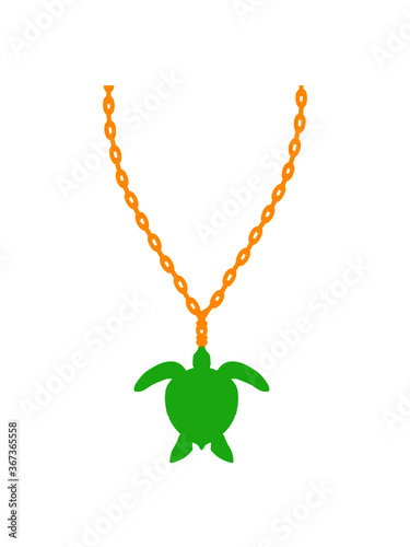 Schmuck Halskette Wasserschildkröte Gold 