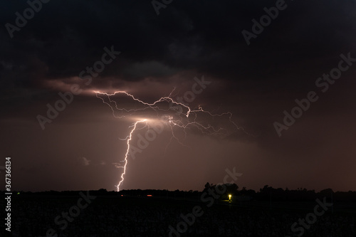 Dramatic Lightning at Night
