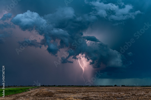 Dramatic Lightning at Night