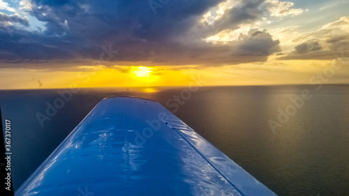 Airplane Sunset