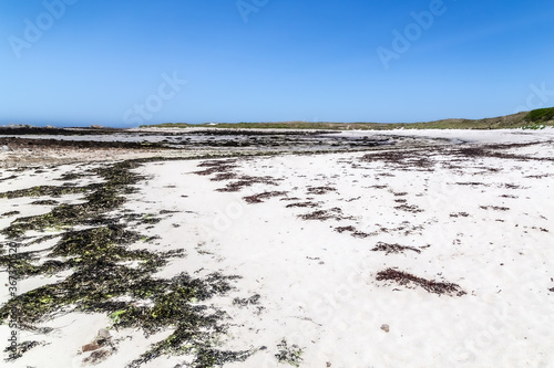 the beach of the dunes of Sainte Marguerite, in Brittany photo