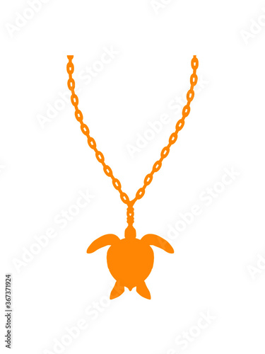 Halskette Schmuck Wasserschildkröte Gold 