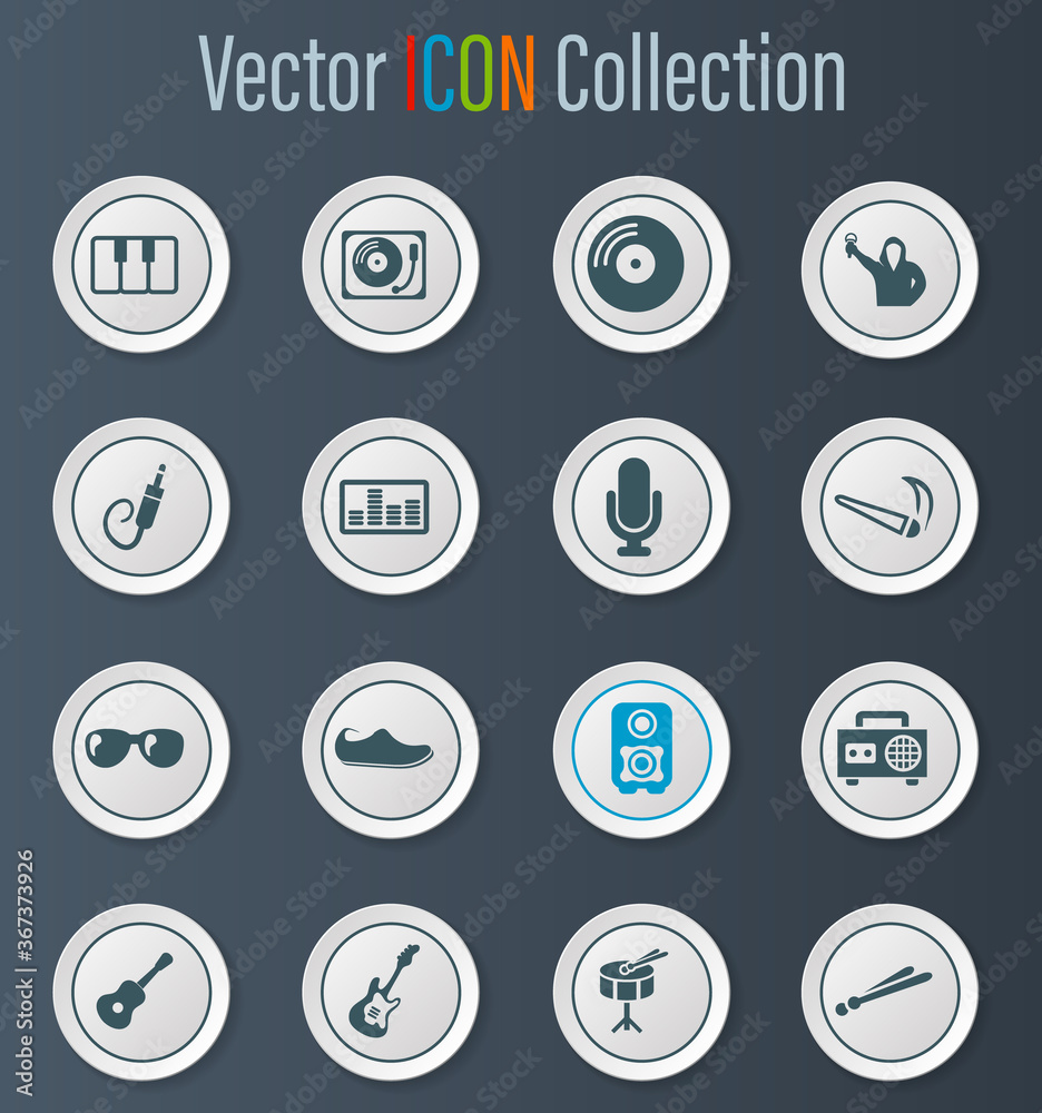 Disco Or Club icons set Disco Or Club icons set