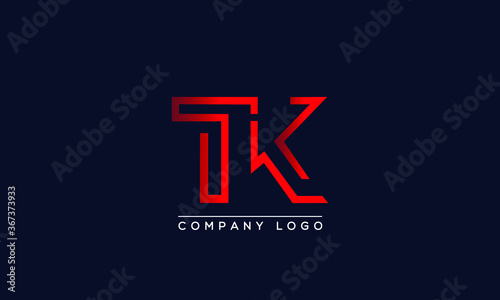 Creative letters TK, KT Logo Design Vector Template. Initial Letters TK Logo Design	 photo