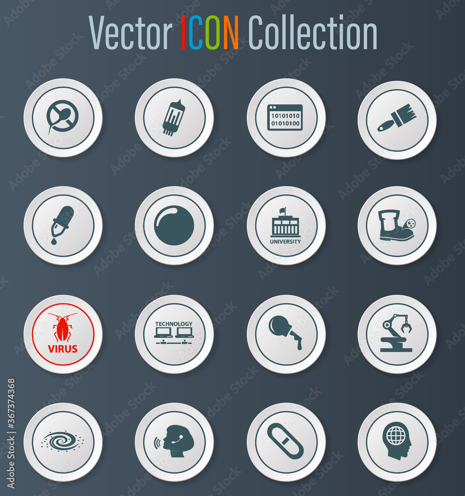 Science icons set Science icons set