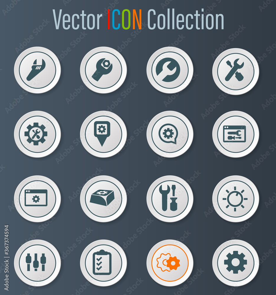 Settins icon set Settins icon set