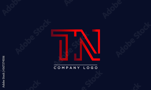 Creative letters TN or NT Logo Design Vector Template. Initial Letters TN Logo Design	 photo