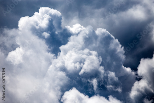 A thunder storm cloud just moments before the storm breaks loose