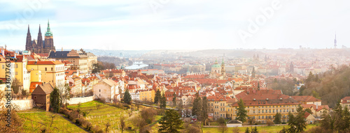 Panoramic view of Prague