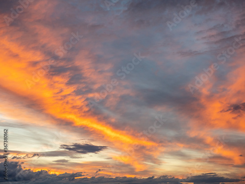 sunset in the clouds background 01
