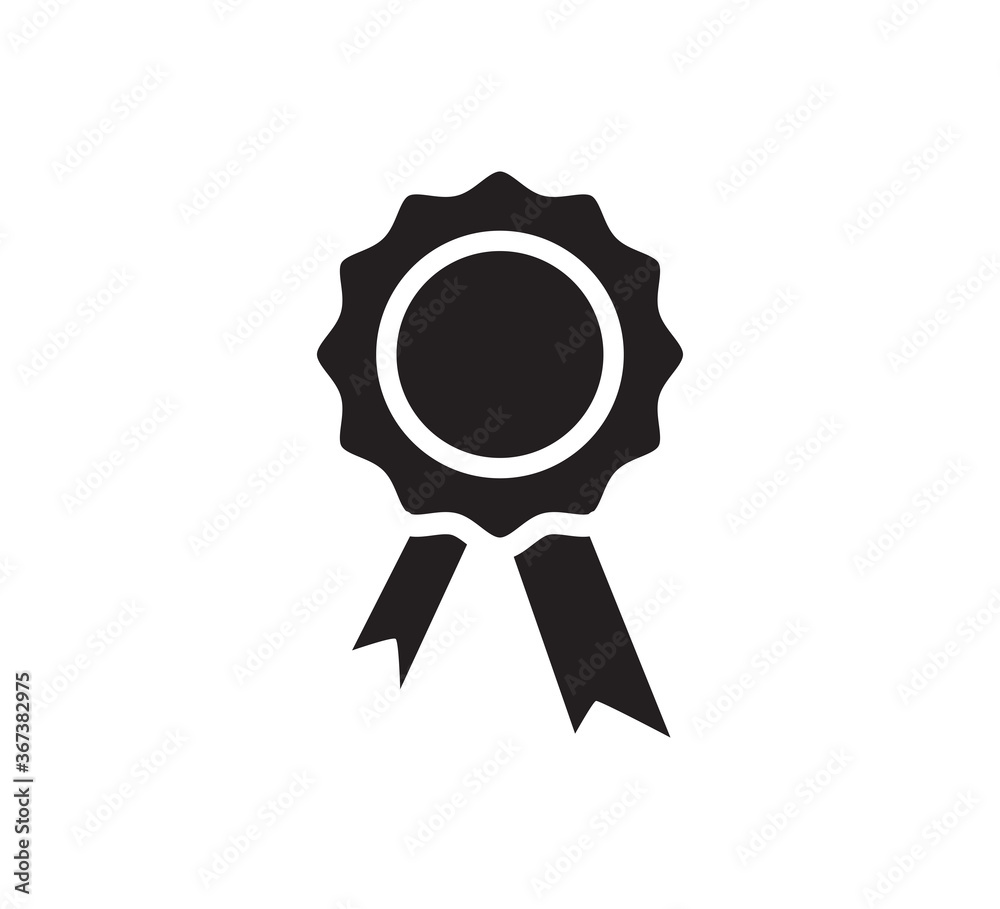 Medal icon vector logo design template flat trendy