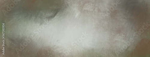 Abstract soft focus light greyed gradient blurred wide panorama background hand painted grunge aged, dirty, bright, wallpaper, paper design, loose textural painterly header marbled gray stone tones