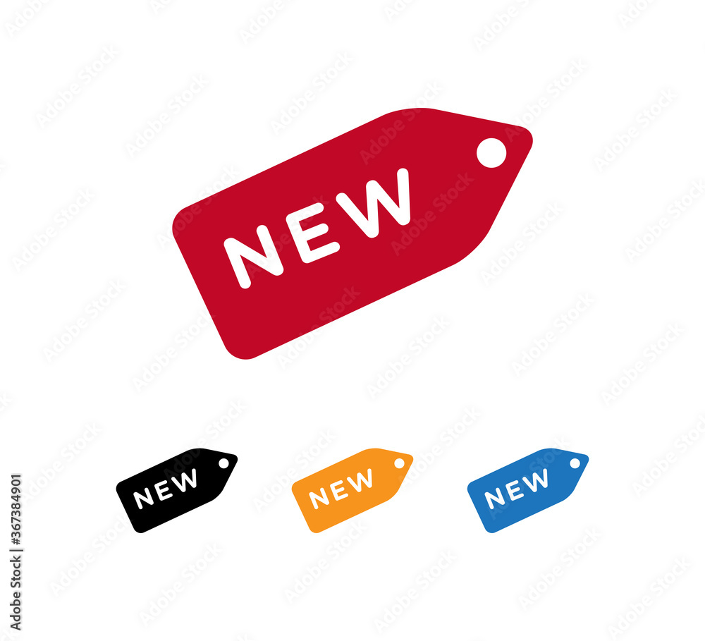 New sign icon vector logo design template New sign icon vector logo design template