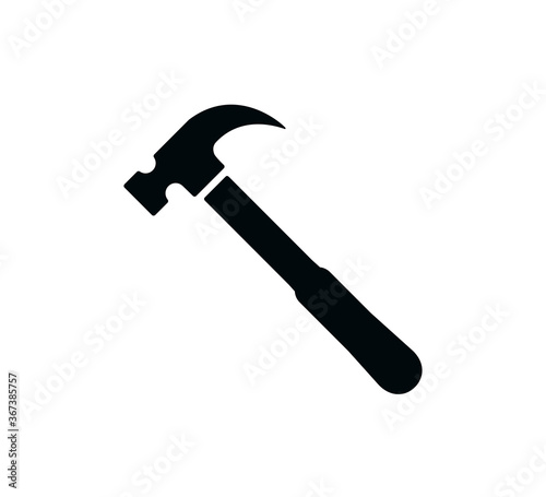 Hammer icon vector logo design template