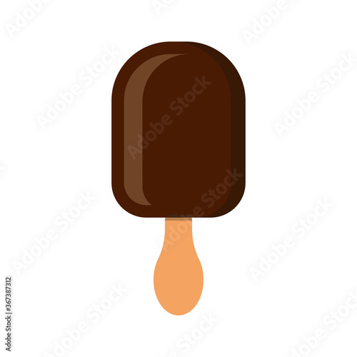 Ice cream icon isolated on white background. Vector illustration.