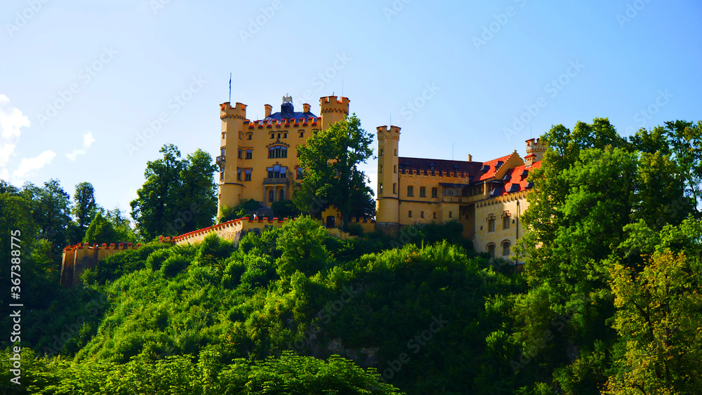 Füssen, Deutschland: Schloss Hohenschwangau im Königswinkel