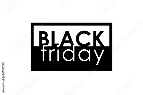 Black Friday Sale icon isolated on white background for logo, banners, labels. Vector illustrations