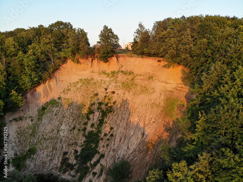 Aerial view of the Rokai Exposure in Lithuania photo